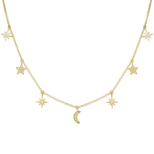 Moonlight Necklace | Yellow Gold