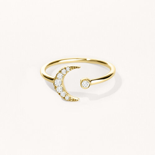 Moon Ring | Yellow Gold Plated