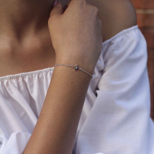 Star Bracelet | Rhodium Plated