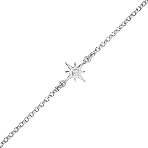 Star Bracelet | White Gold