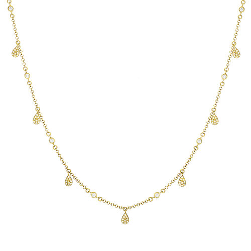 Raindrops Necklace | Yellow Gold