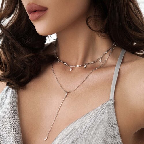 Cherry Necklace | White Gold