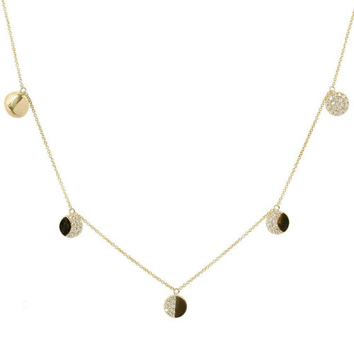 La Luna Necklace | Yellow Gold Plated