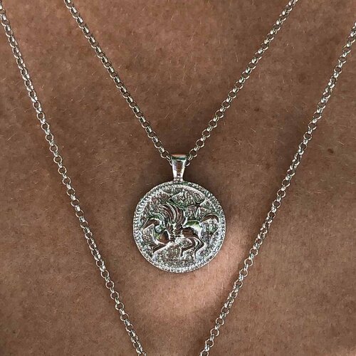 Pegasus Necklace  | Rhodium Plated