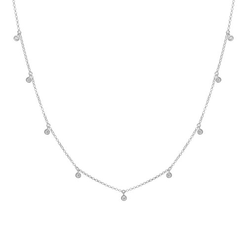 Bluebell Necklace | White Gold