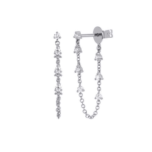 Naomi earrings | Rhodium Plated