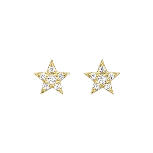 Stars mini earrings | Yellow Gold Plated