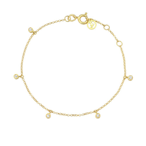 Bluebell Bracelet | Yellow Gold Plated