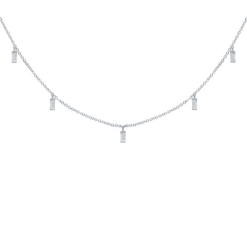 Michelle Necklace | Rhodium Plated