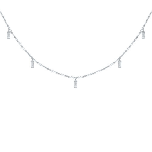 Michelle Necklace | Rhodium Plated