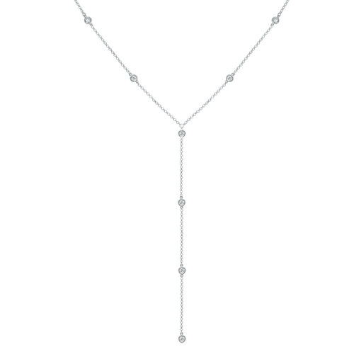 Elizabeth Necklace  | Rhodium Plated